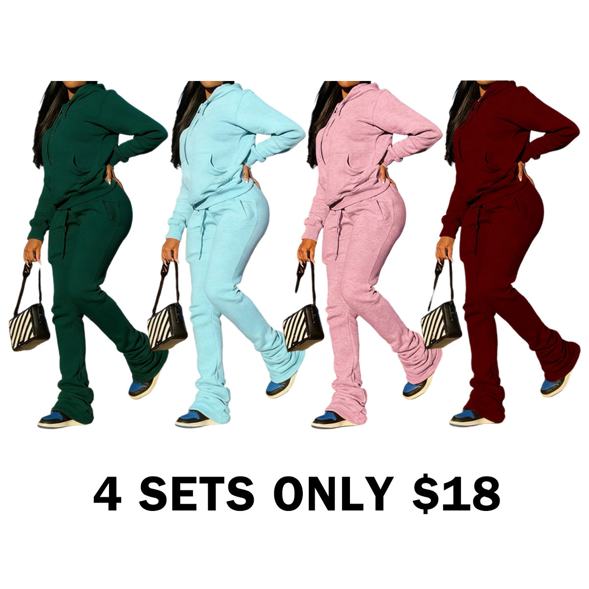 Womens Sweatshirt 2 Piece Pants Set
