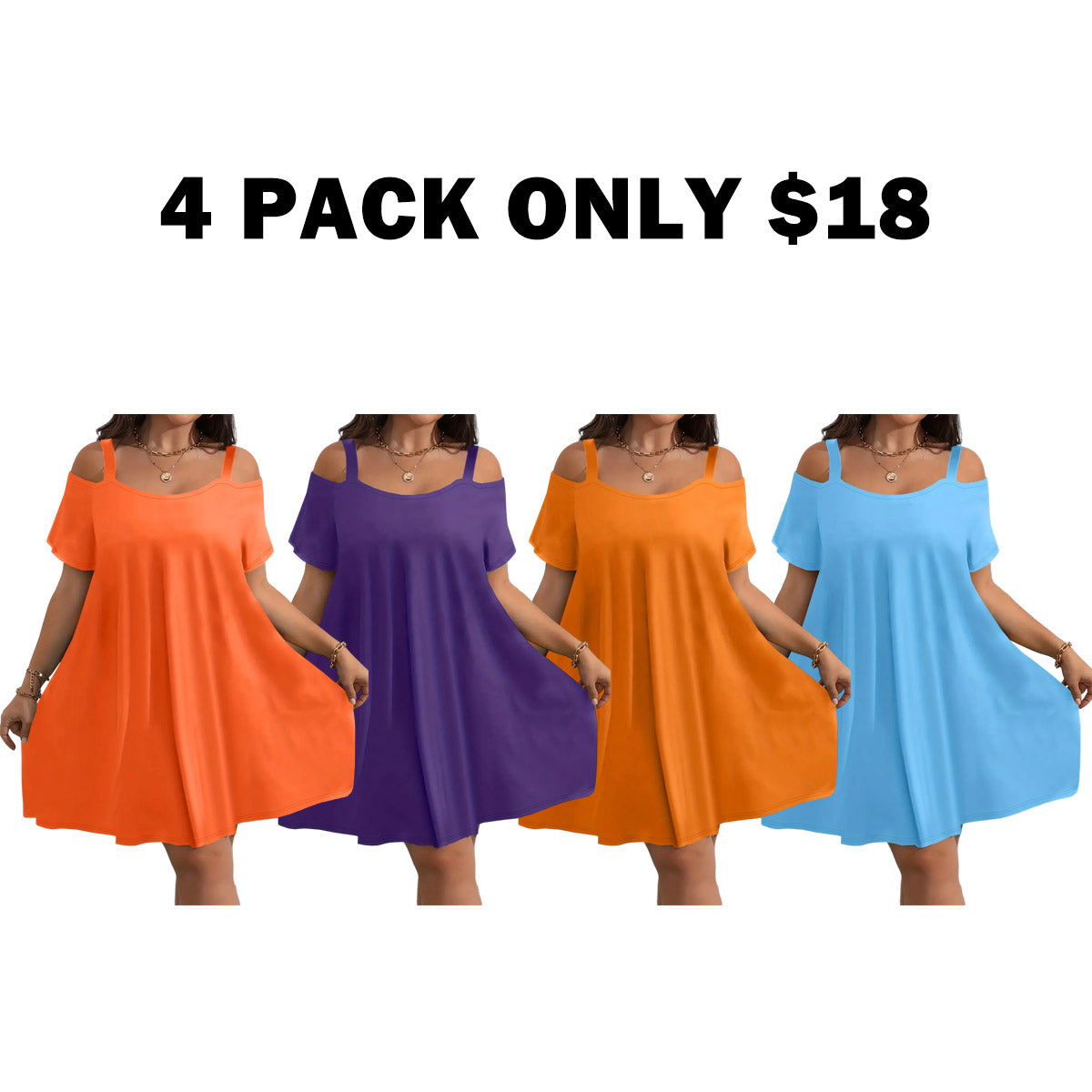 Plus Size Women's Casual Midi Dress