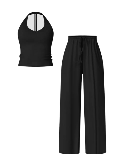 Womens Quick Dry Sport Tank Pants Set