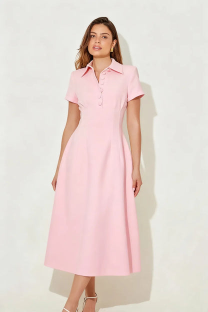 The Ultimate Muse Collared Midi Dress