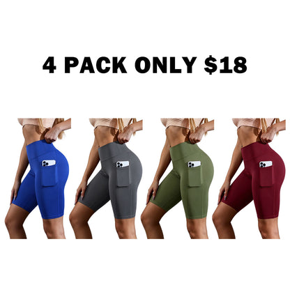 High Waist Athletic Yoga Shorts