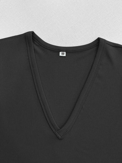 V Neck Tees Tops for Women Basic Fashion