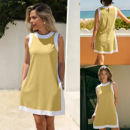 Women's Casual Color Block Two Piece Sets