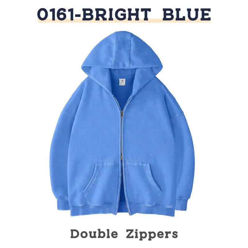 Men´s Hoodies Unisex Oversized Zip-Up Hoodie