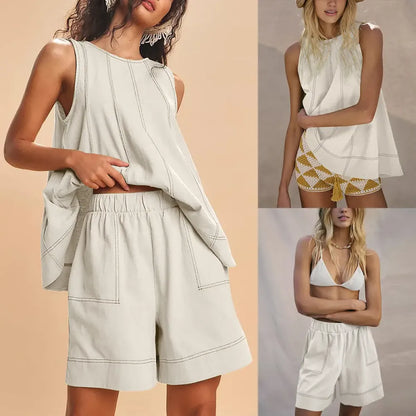 Women's Two Piece Outfit Cotton Matching Set