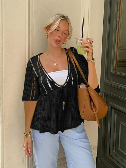 Women's Summer New Loose Casual Basic Knit Cardigan