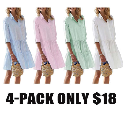 Summer V Neck Matching Set Oversized Shirt & Biker Shorts