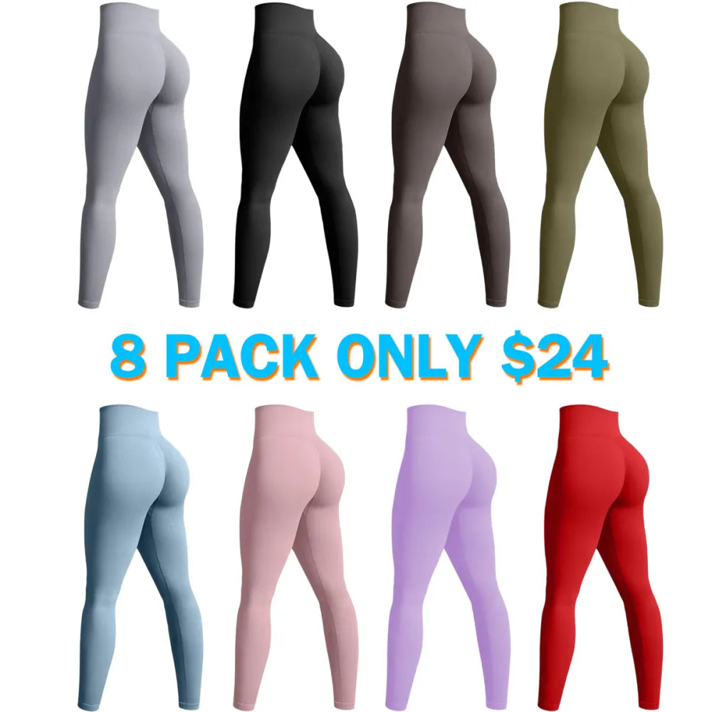 Women's Legging Seamless Yoga Workout High Waist Butt Liftings Athletic Leggings