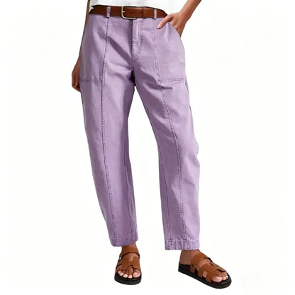 High Stretch 26.4" Inseam Baby Barrel Fit Deep Pockets Pants