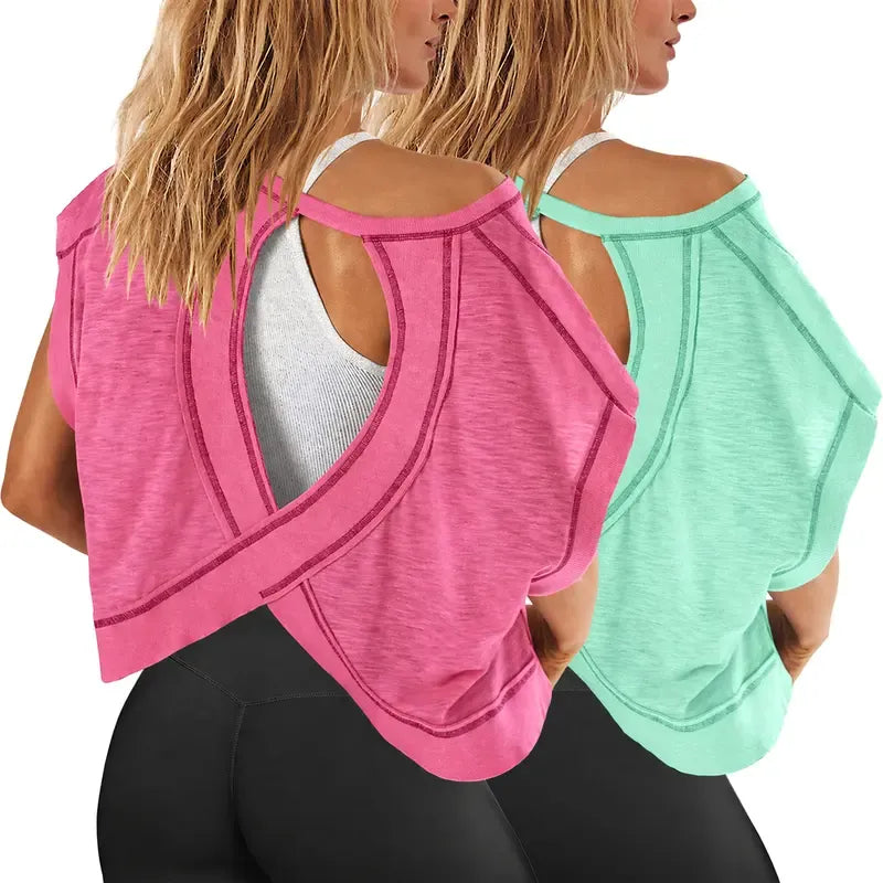 Women’s Open Back Workout Tops