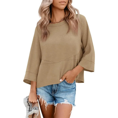 3/4 Batwing Sleeve Tops