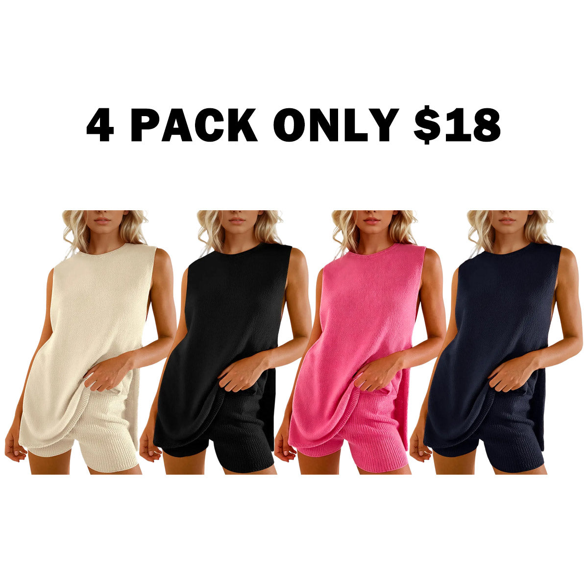 Women's 2 Piece Summer Knit Sweater Set