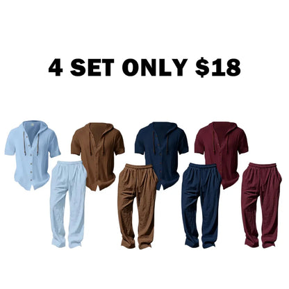 Men’s lightweight two-piece set with a hood