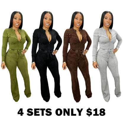 Out Of Line Mineral Wash Pant Set