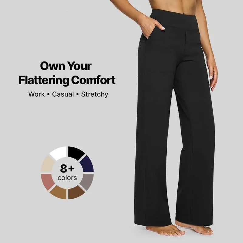 Women Loose High-Waist Business Casual Pants