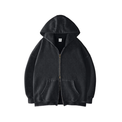 Unisex Oversized zip up hoodie