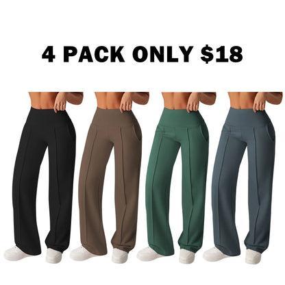 Women's Plain Loose Straight Leg Pants