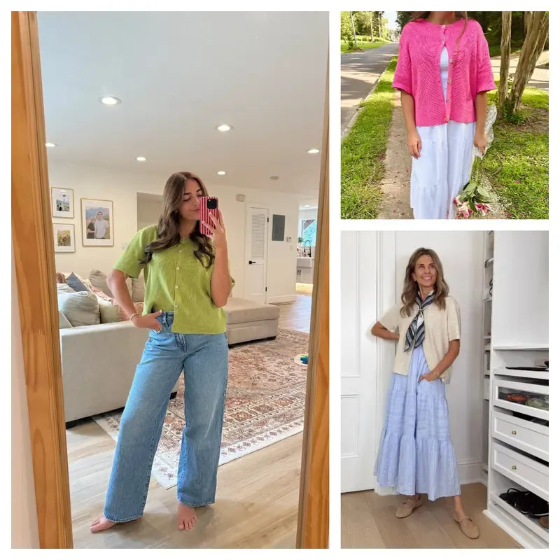 Women's Short Sleeve Cardigan