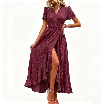 Women's Summer Wrap Maxi Dress