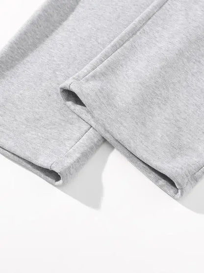 Men's Regular Fit Solid Drawstring Waist Sweatpants
