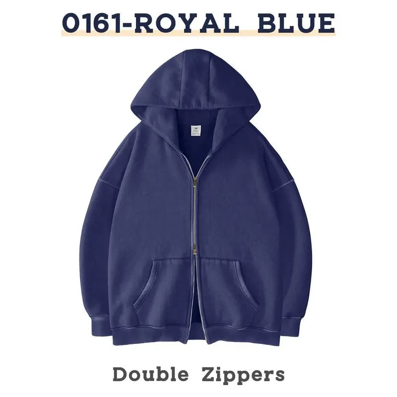 Men´s Hoodies Unisex Oversized Zip-Up Hoodie
