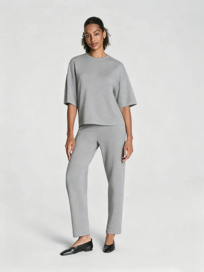 Relaxed Tee +Slim Straight Pant- 2 Piece Set