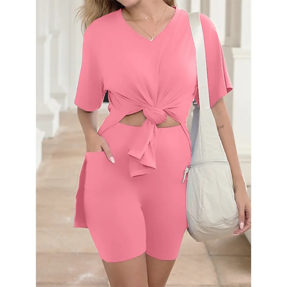 Plus Two Piece Outfits for Women With Pockets
