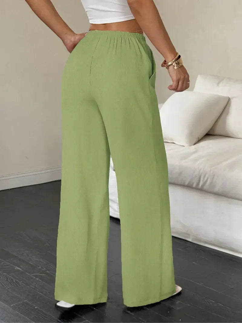 Women's Linen Wide Leg Pants