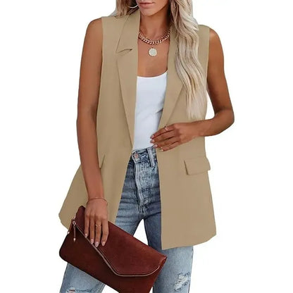 Women's Sleeveless Blazer Vest