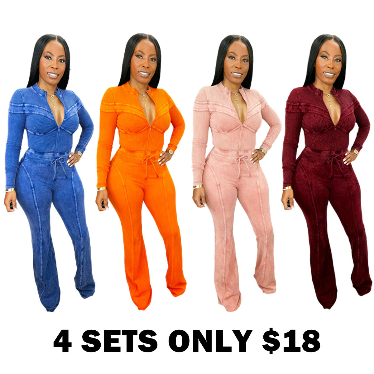 Out Of Line Mineral Wash Pant Set