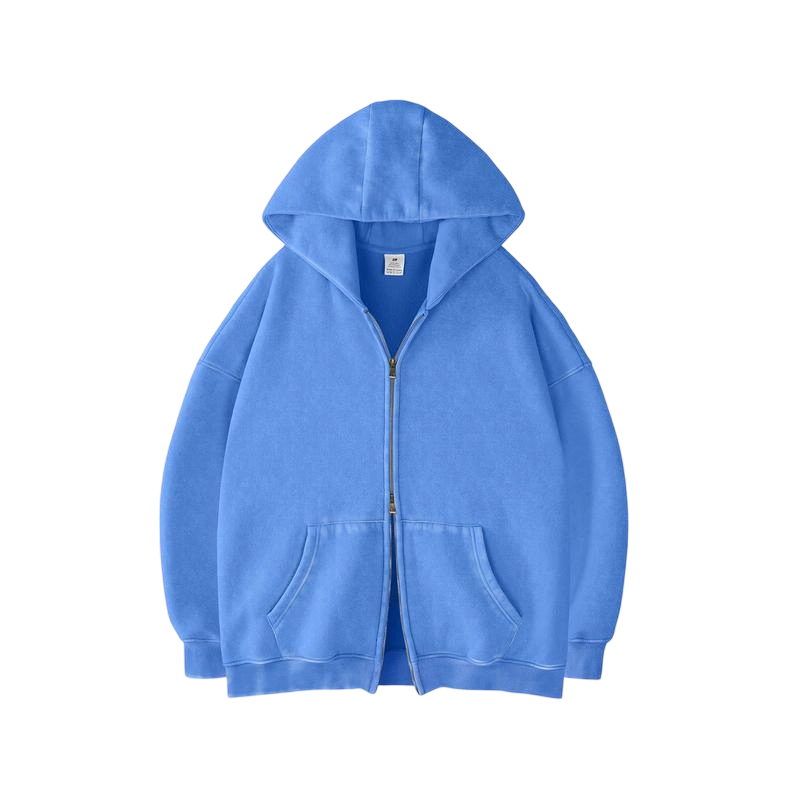 Unisex Oversized zip up hoodie