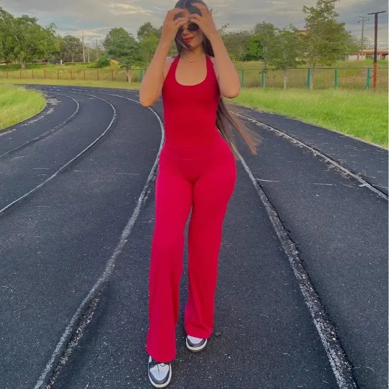 Straight Leg Bottoms Casual Pants