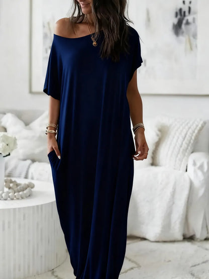 Batwing Sleeve Lounge Dress