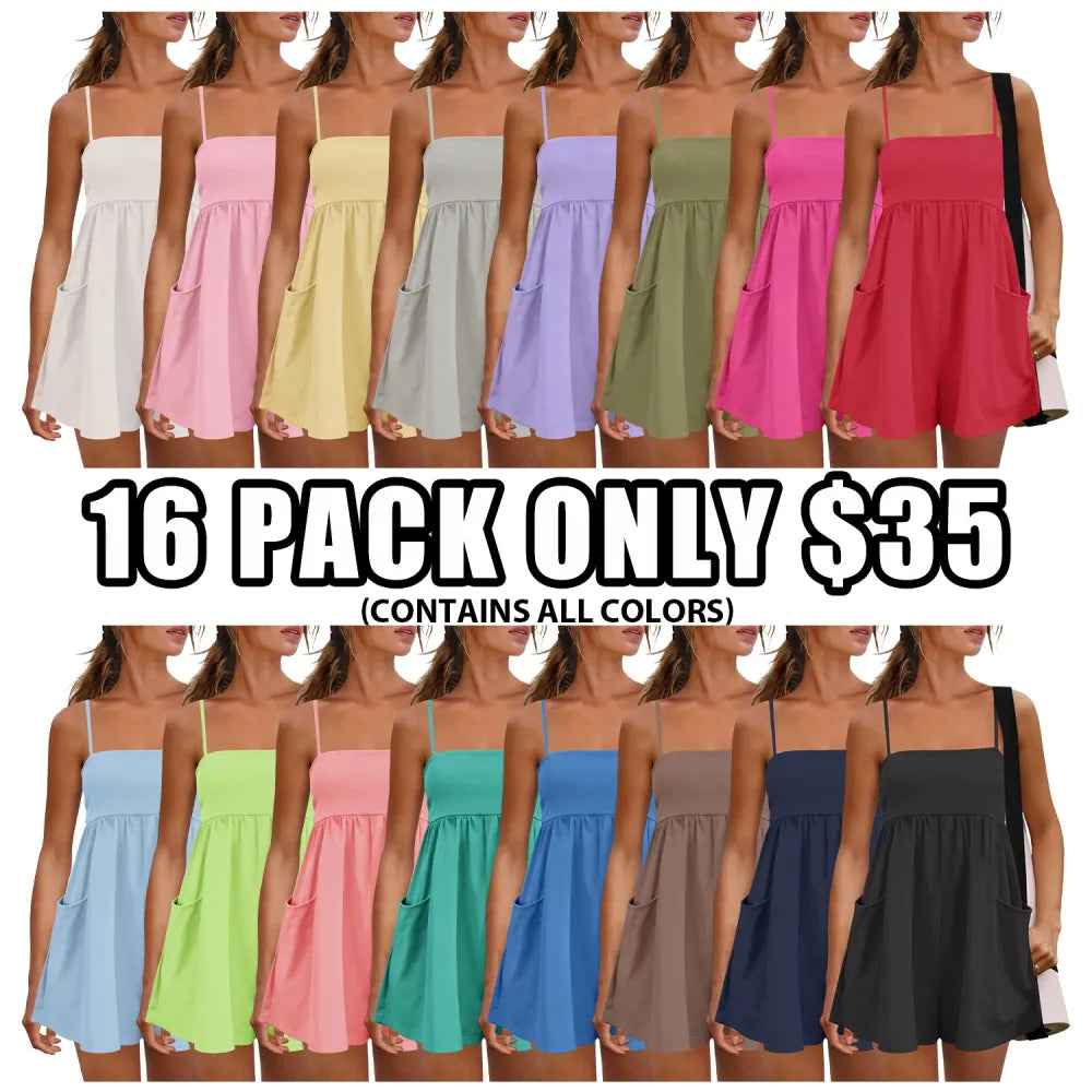 Women's Summer Cotton One Piece Jumpsuit