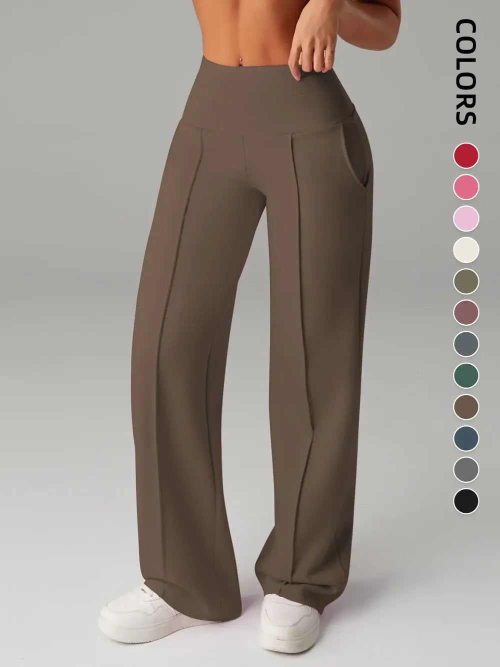 Women's Plain Loose Straight Leg Pants