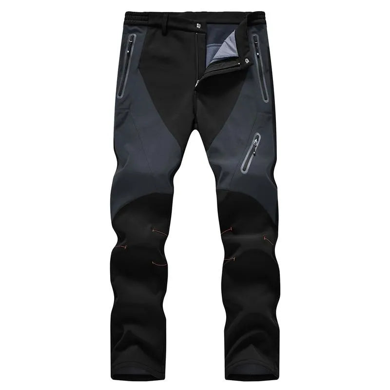 Men's Waterproof Pants Insulated Cold weather Hiking Winter Snow Ski Softshell Outdoor Pants