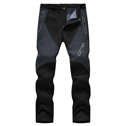 Men's Waterproof Pants Insulated Cold weather Hiking Winter Snow Ski Softshell Outdoor Pants