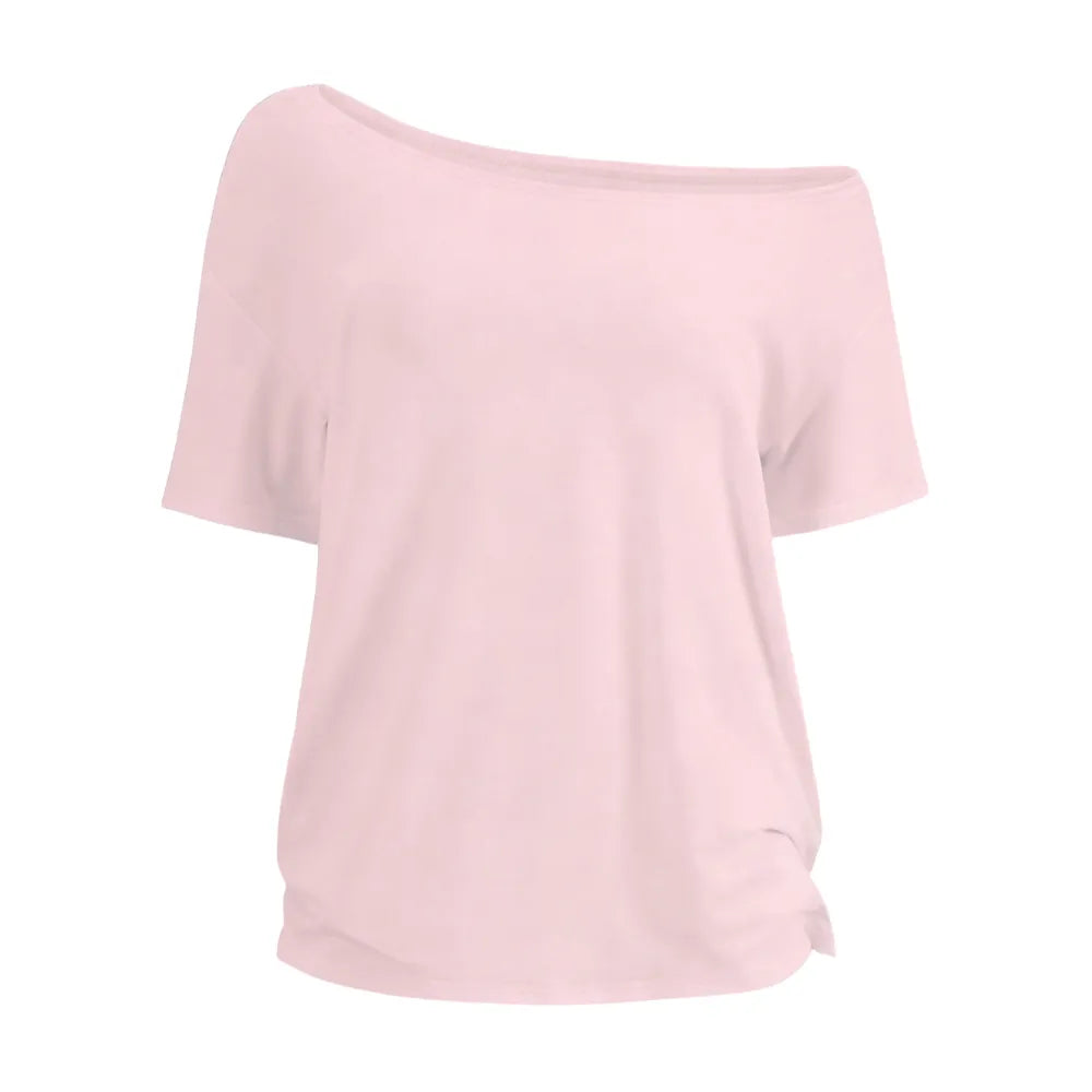 Women's Solid-Color Versatile Short-Sleeve Top