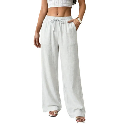 Casual waist-cinching pants