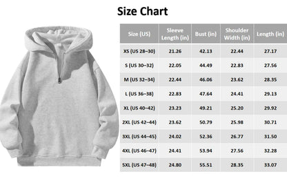 Plain Half Zip Drop Shoulder Essentials Hoodie