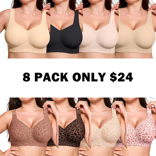 Women’s Jelly Bras Full Coverage Wireless Supportive Bra