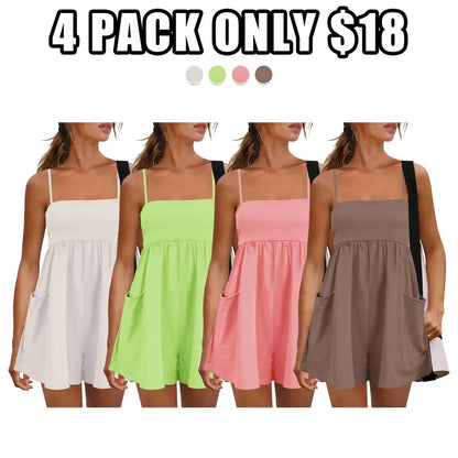 Women's Summer Cotton One Piece Jumpsuit