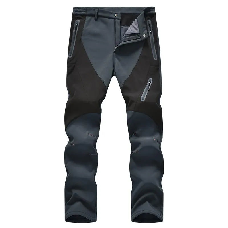Men's Waterproof Pants Insulated Cold weather Hiking Winter Snow Ski Softshell Outdoor Pants