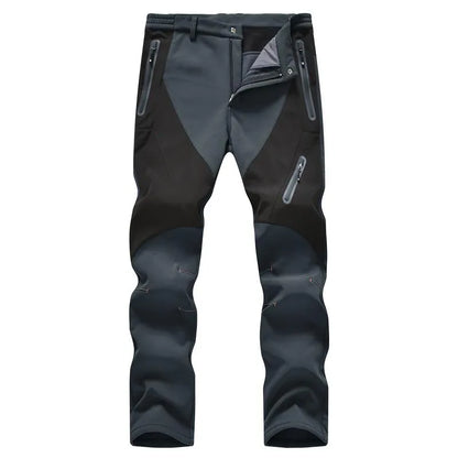 Men's Waterproof Pants Insulated Cold weather Hiking Winter Snow Ski Softshell Outdoor Pants