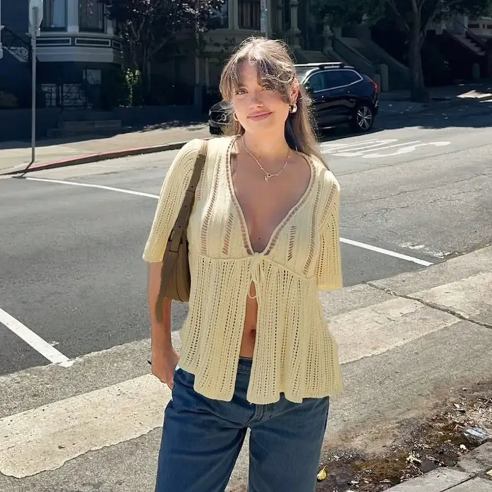 Women's Summer New Loose Casual Basic Knit Cardigan