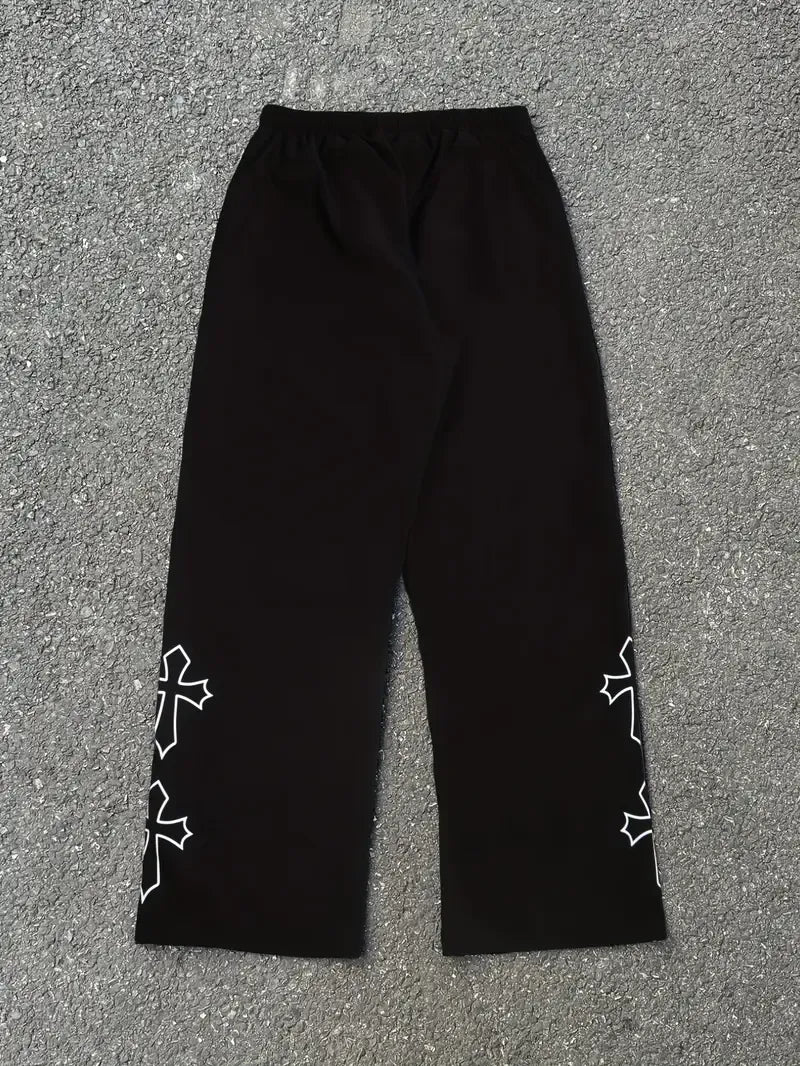 Men's Athletic Pants with White Side Stripes