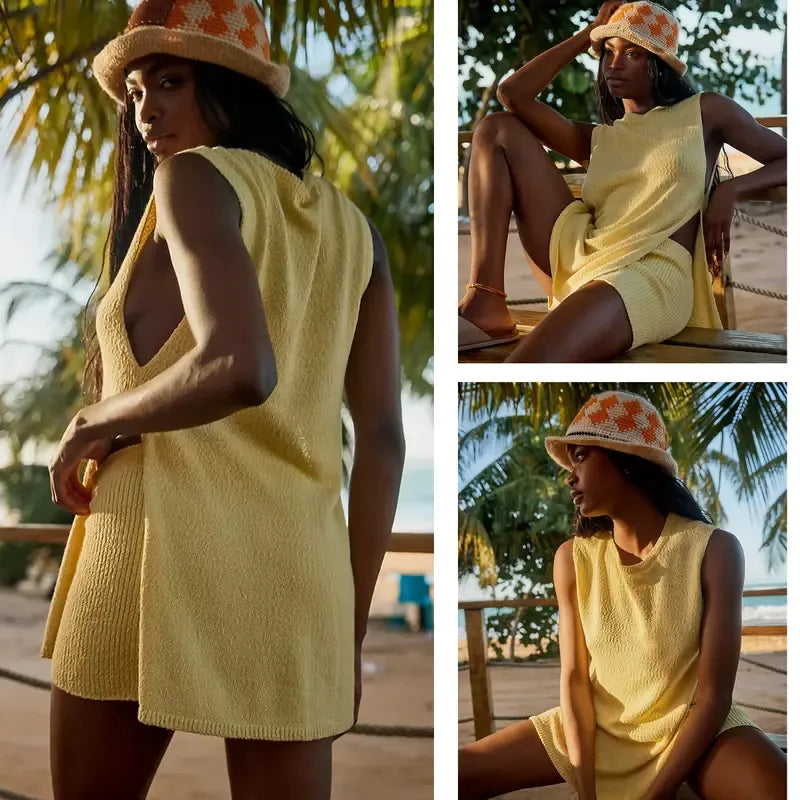 Women's 2 Piece Summer Knit Sweater Set