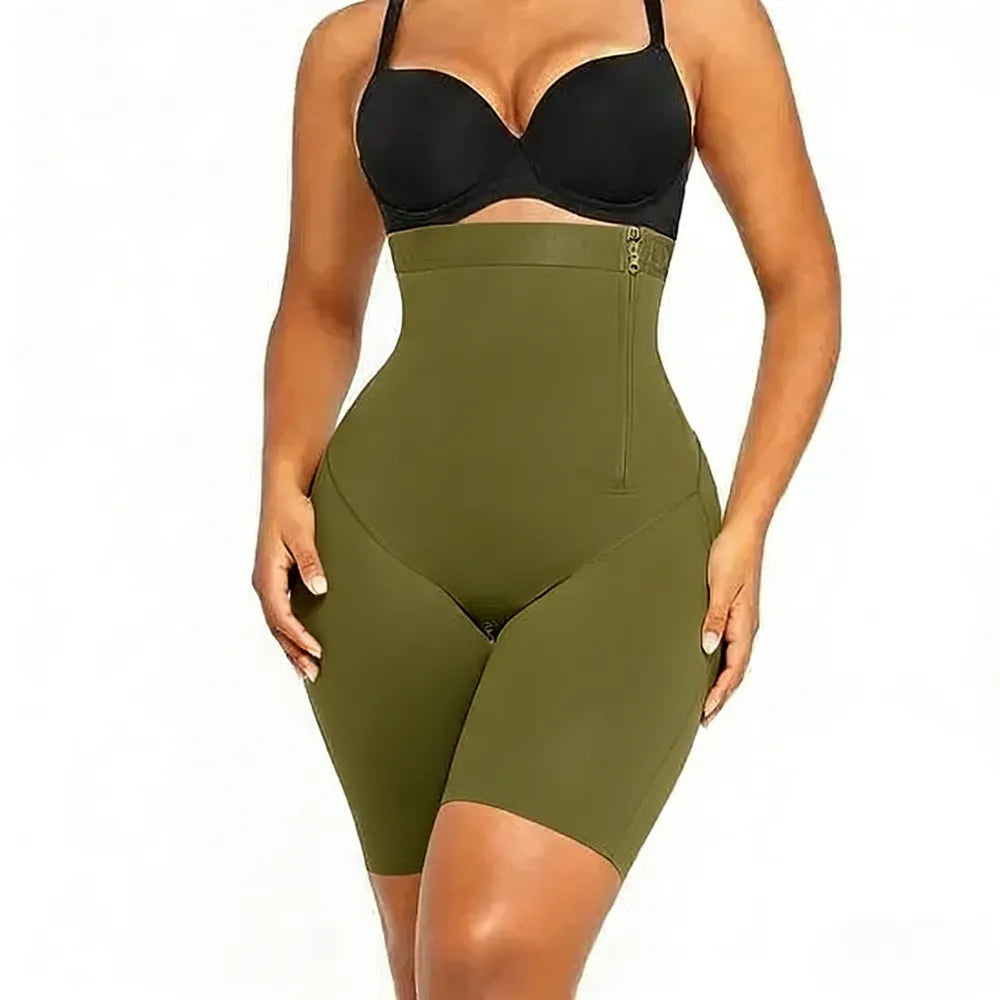 Shaping High-Rise Shorts Tummy Tucking Butt Lift