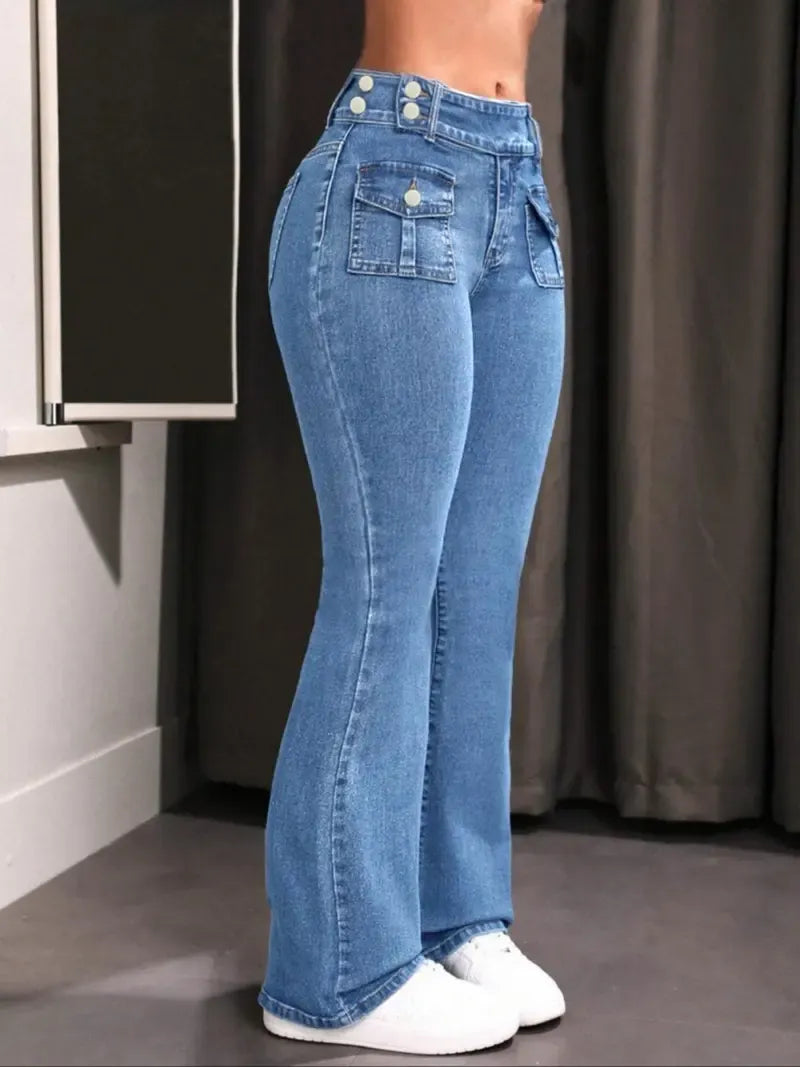 Women's Pocket Stretchy Jeans