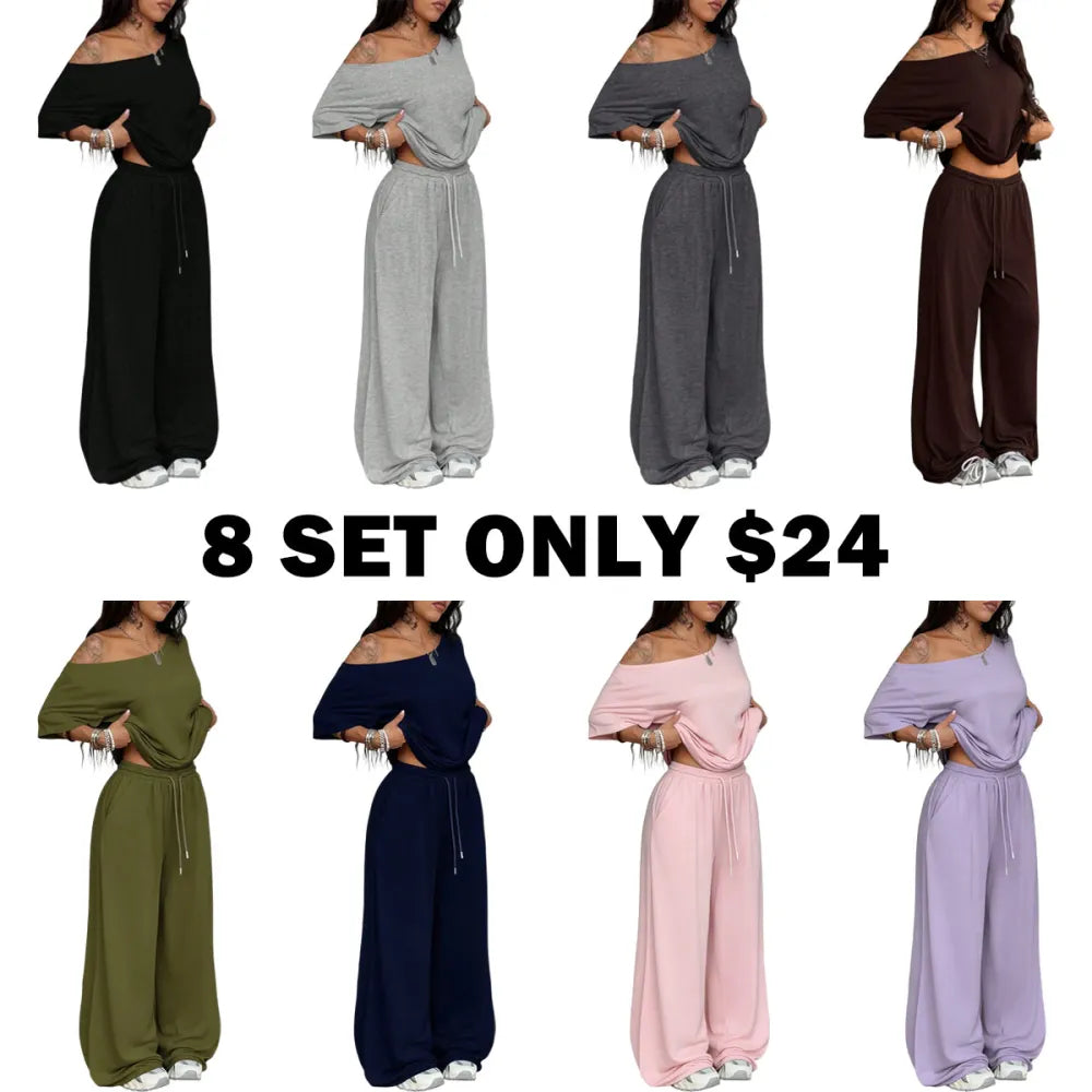 2pcs/Set Women's Minimalist Basic Daily Wear